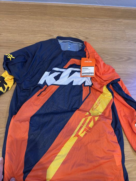 Equipamento Motocross KTM Azul e Laranja