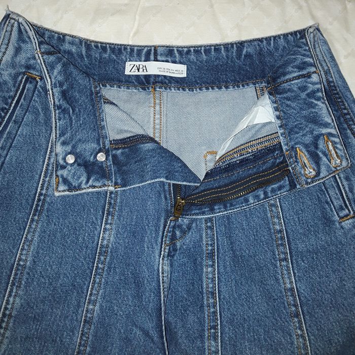 Calças de senhora em ganga sem cós da ZARA, tamanho 36