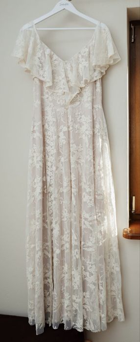 Suknia ślubna Boho Troyka by Marta Trojanowska rozmiar 46/48