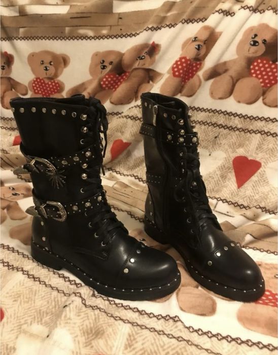 Ботинки, черевики, мото черевики осінні 39р