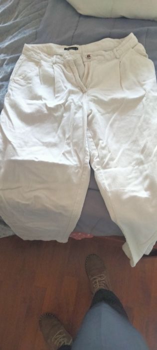 Calças bombazine brancas MO