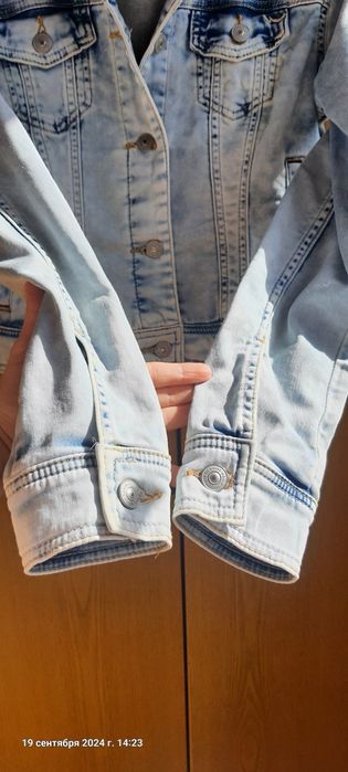 Джинсовка голубая, курточка джинсовая