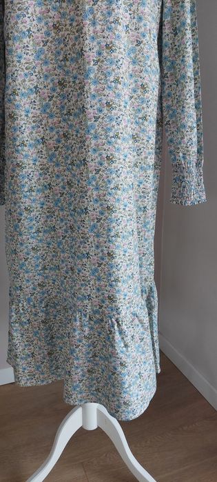 Pulz  r.M dziewczęca codzienna sukienka maxi, kwiatki, bawełna