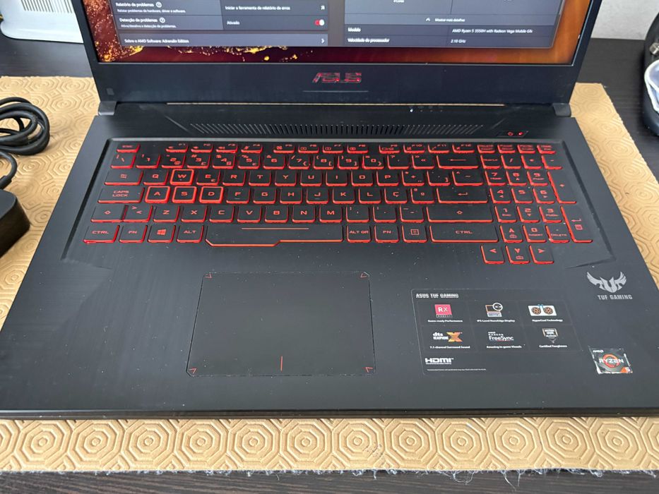 Portatil Asus TUF Gaming Ryzen 5/16Gb/512GB/17,3"