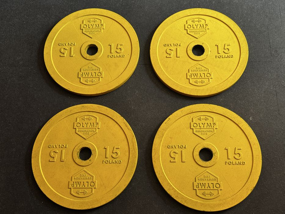 Obciążenie żeliwne olimpijskie OLYMP talerze zawodnicze 4 x 15 kg
