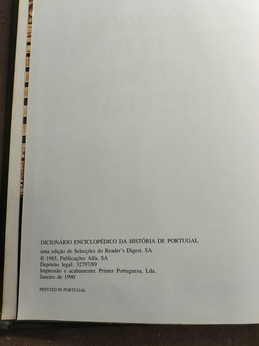 Livro "Dicionário Enciclopédico da História de Portugal" (CXL1)