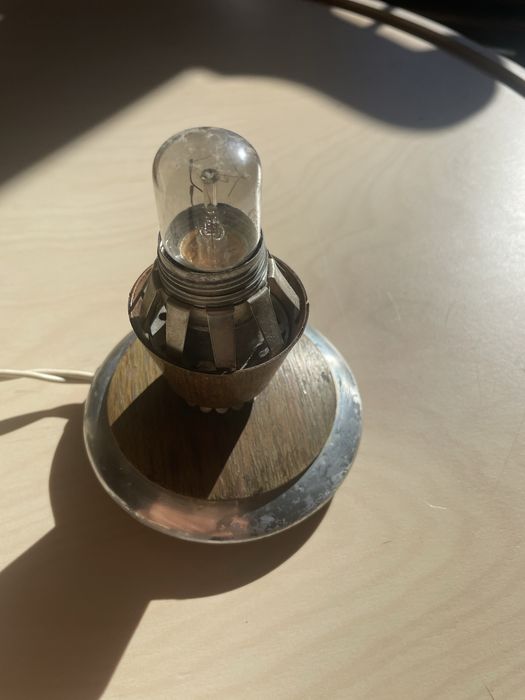 Lampka nocna prl Niemcy New look kryształowy klosz