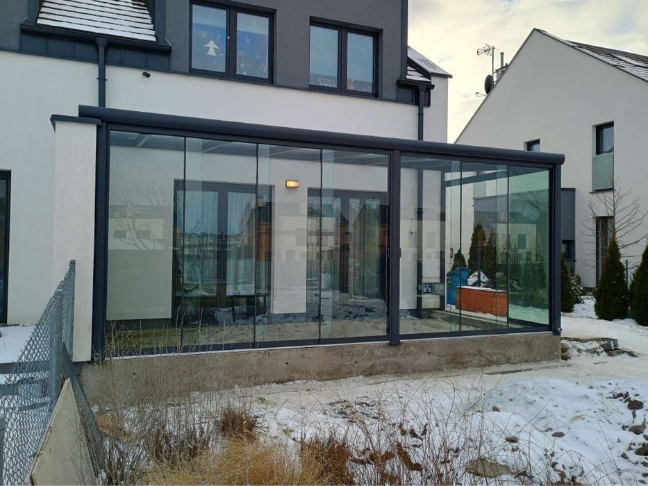 Ogród zimowy, szklany ogród, zadaszenie aluminiowe, łó