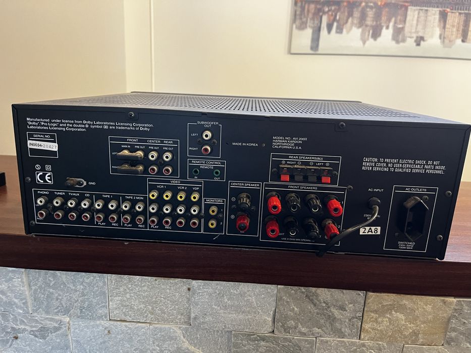 Amplificador Harman/kardon e colunas Tannoy