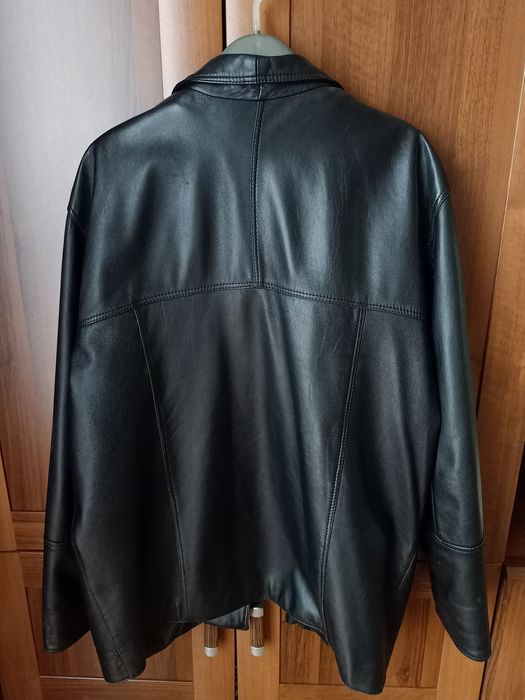 Kurtka skórzana męska xl, czarna z odpinaną podpinką