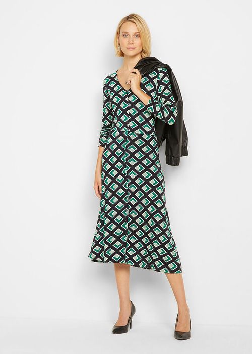 B.P.C sukienka midi we wzory ^40/42