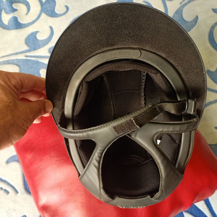 Kask jezdziecki OneK Avance Błyszczący brokat Swarovski  roz M , 55-56