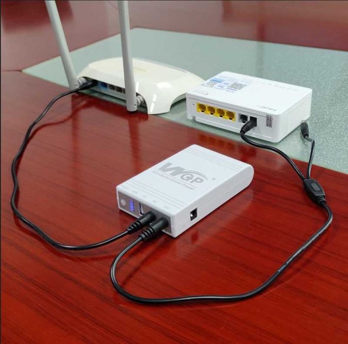 Безперебійник упс для роутера 5V 9V 12V павербанк 10400Mah WGP miniUPS