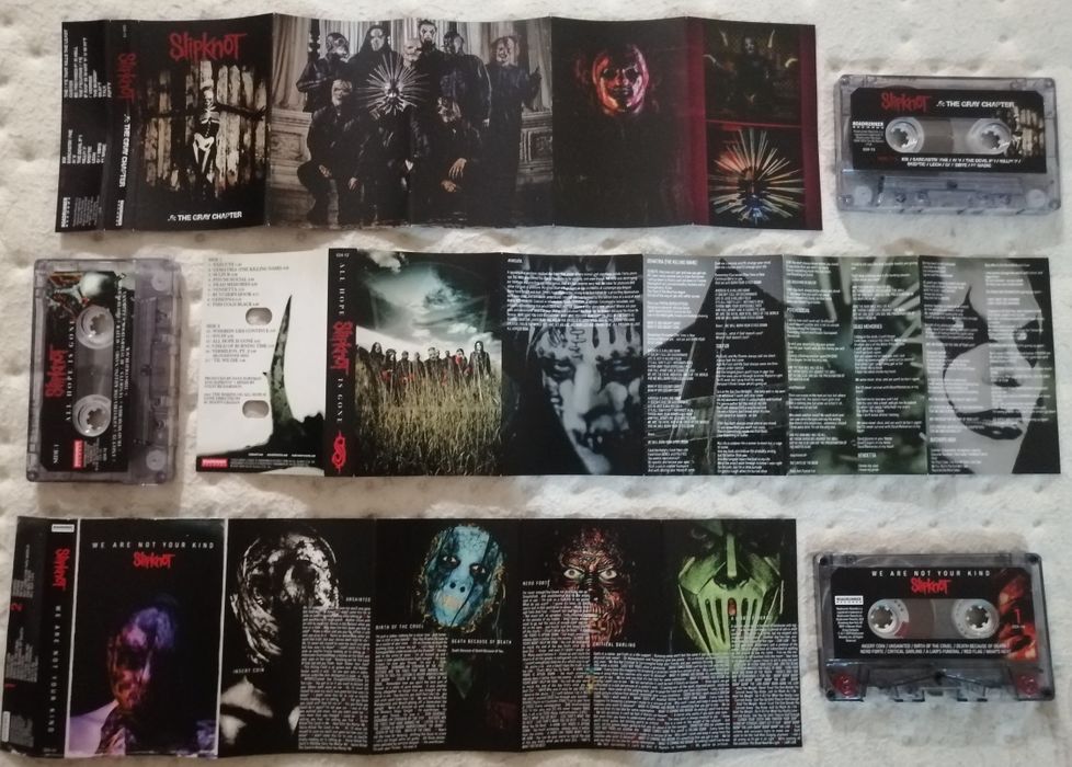 Аудиокасета SLIPKNOT - All Hope Is Gone, 5: The Grey Chapter, We Are..