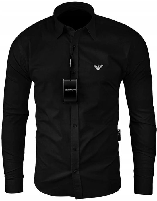 Koszula Emporio Armani czarna rozm od M do 2XL