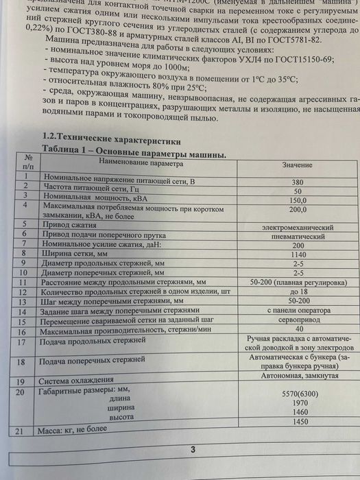 Станок для изготовления сетки МТМ 1200С