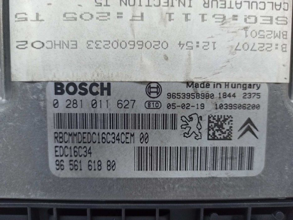 CENTRALINA DO MOTOR UCE PEUGEOT 307 BREAK / SW (S1) SW PACK