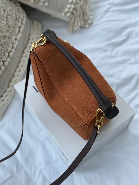 Сумка Loewe puzzle замшева