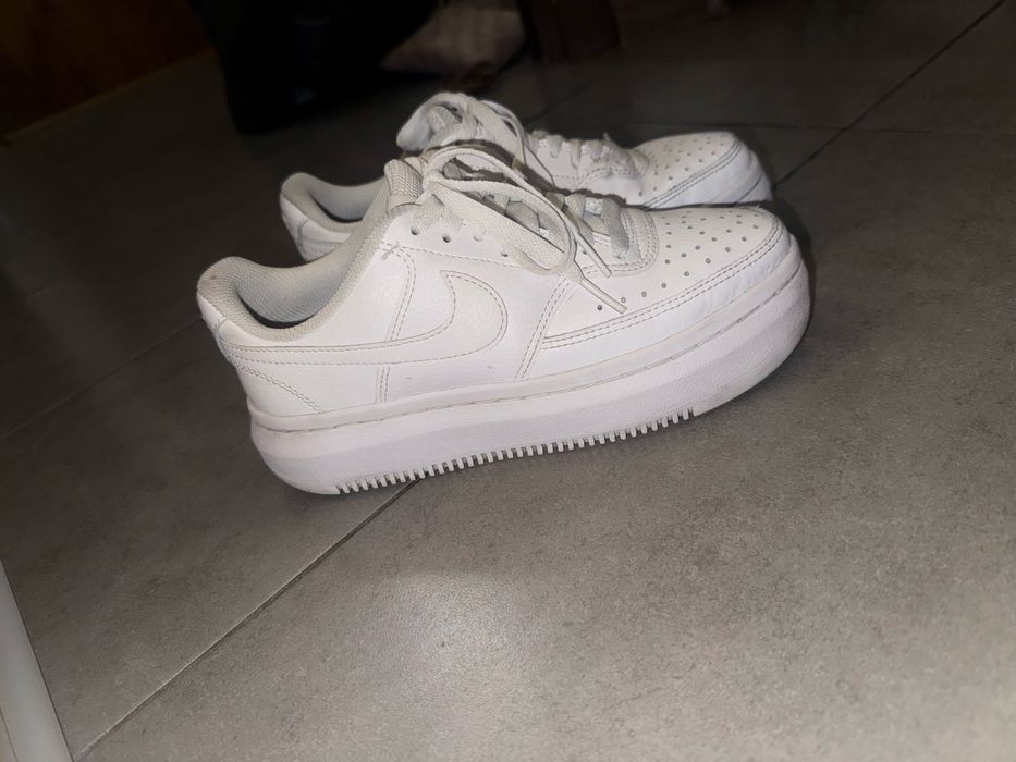 Buty sneakersy nike biale air force