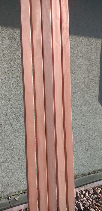 Deski elewacyjne romb, drewno egzotyczne Okume