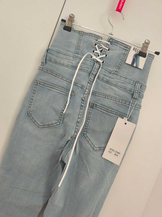 Jeans Spodnie XS 34 #wysokistan Regular Premium 65% #bawełna #cotton