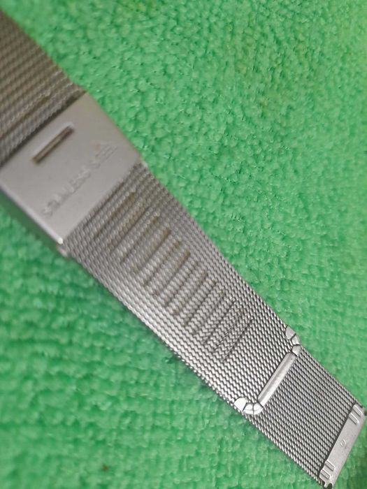 Pulseira de relógio em malha inox