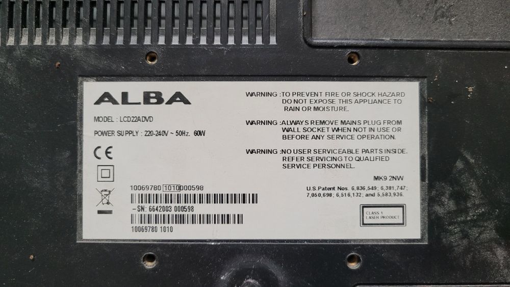 Telewizor Alba LCD22ADVD 22 cale, DVD, uchwyt ścienny gratis