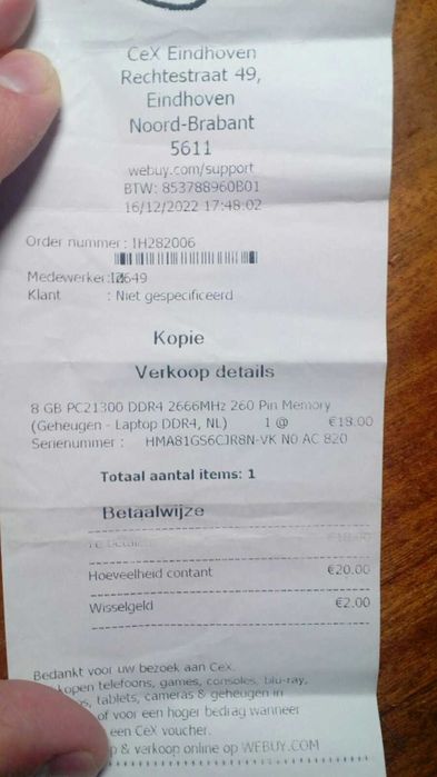 SK hynix KOREA Модуль оперативной памяти 8GB PC21300 DDR4 2666MHz 260