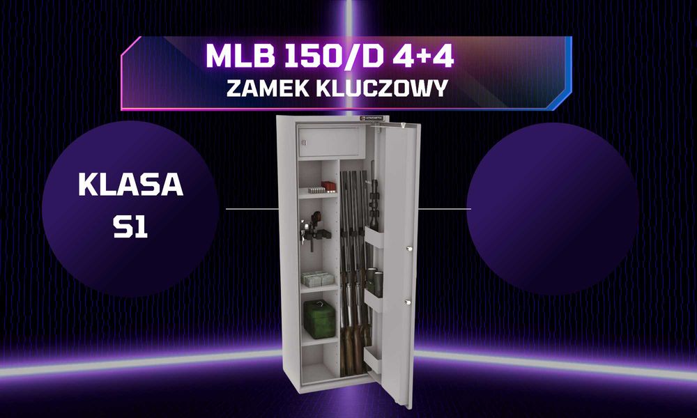 8 luf demontowalne wnętrze szafa na broń sejf S1 zamek kluczowy