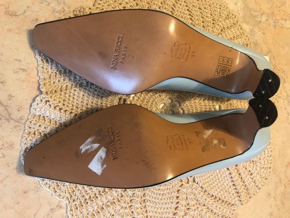 Buty czółenka Nina Ricci pełnoskórzane nowe 39/-80% ceny