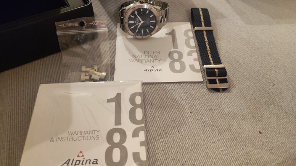 Męski zegarek Swiss Made Alpina Alpiner 4 Automatic Komplet