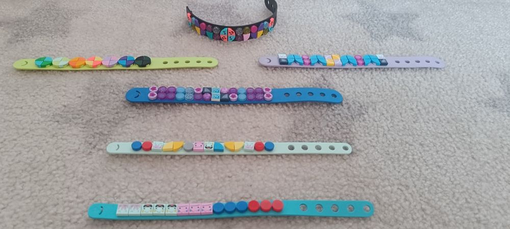 Bransoletki LEGO DOTS, 6 sztuk, jak nowe, zestaw