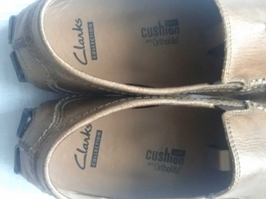 Mokasyny męskie Clarks skóra r.43