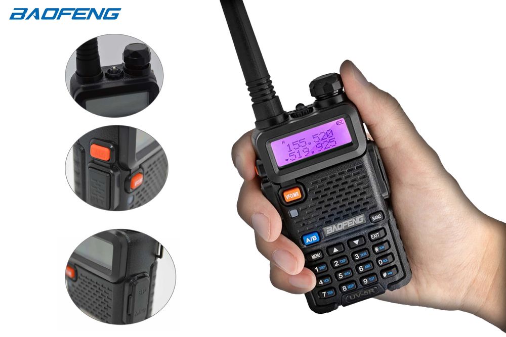 Rádio Baofeng UV-5R Banda Dupla VHF UHF 5wats