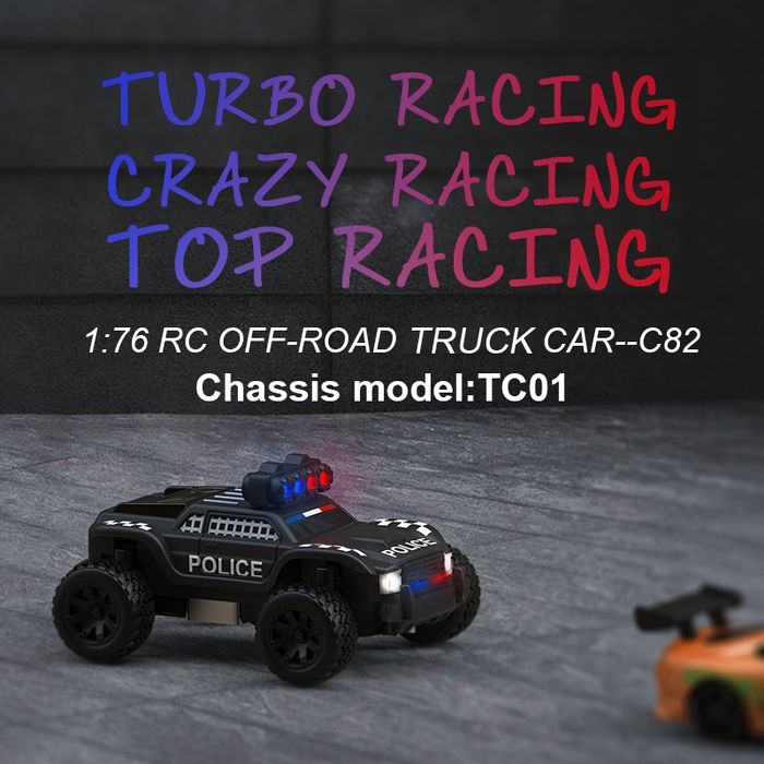 Carro telecomandado com controlador Turbo racing C82 escala 1:76 *Novo