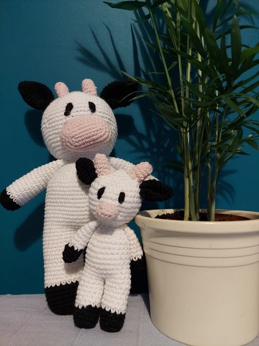 Maskotki krówki przytulanki handmade