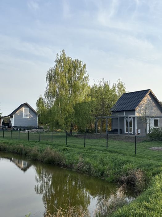 Dom letniskowy nad stawem do wynajęcia, Nowa Wieś