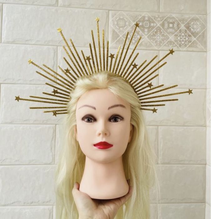 Корона обруч ободок для фотосесії  зірка золото звезда фотосессия