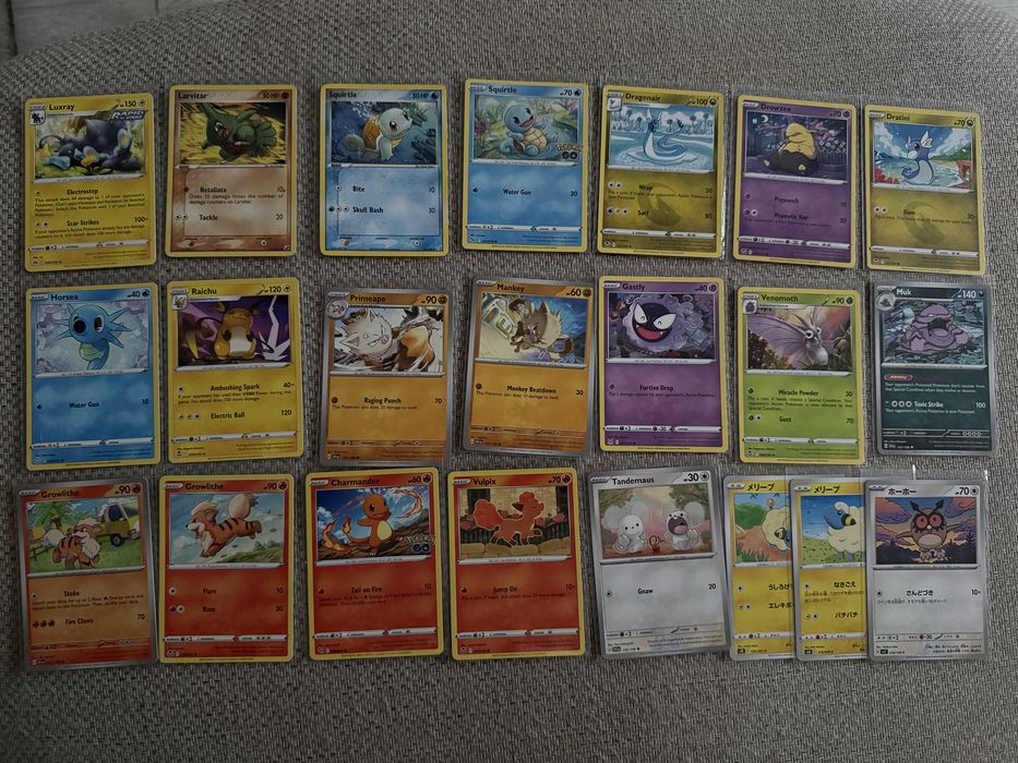 Karty Pokemon holo reverse rare