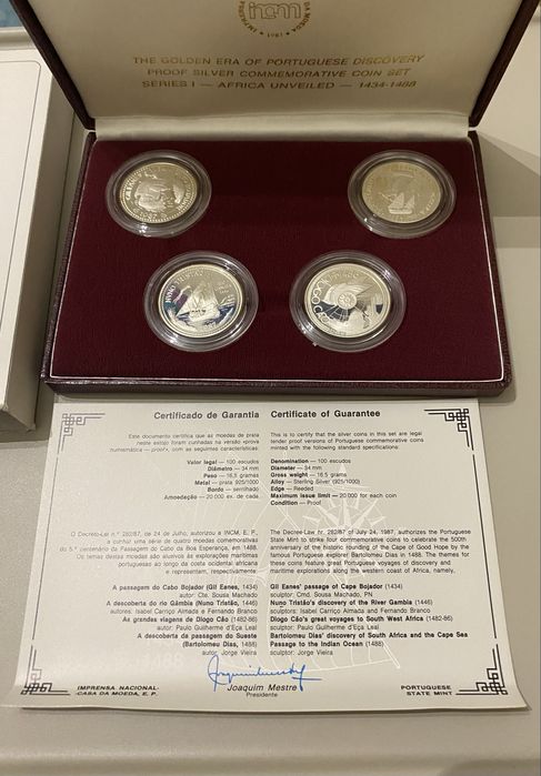 Moeda Descobrimentos ( Série I ) Prata Proof