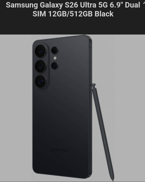 Samsung S26 5G Ultr 12/512GB Black Novo (Selad) C Factura 3Anos Garant