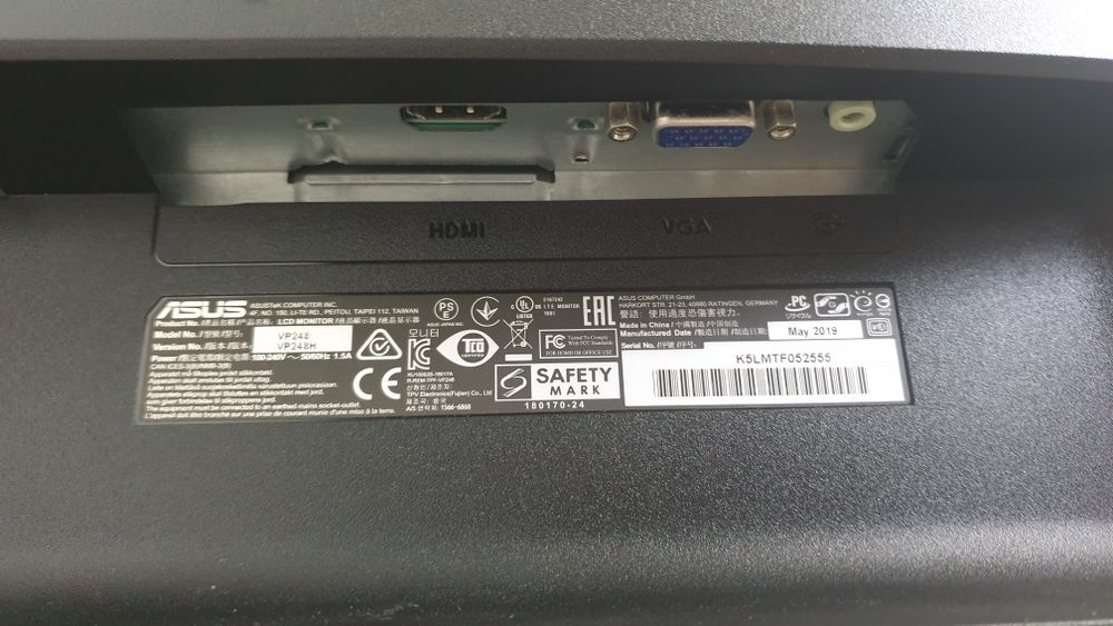 Monitor LCD Asus 24"