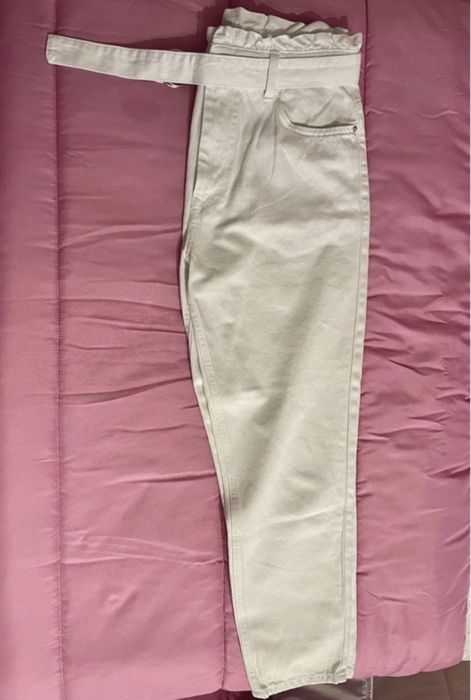 Calças brancas Tiffosi