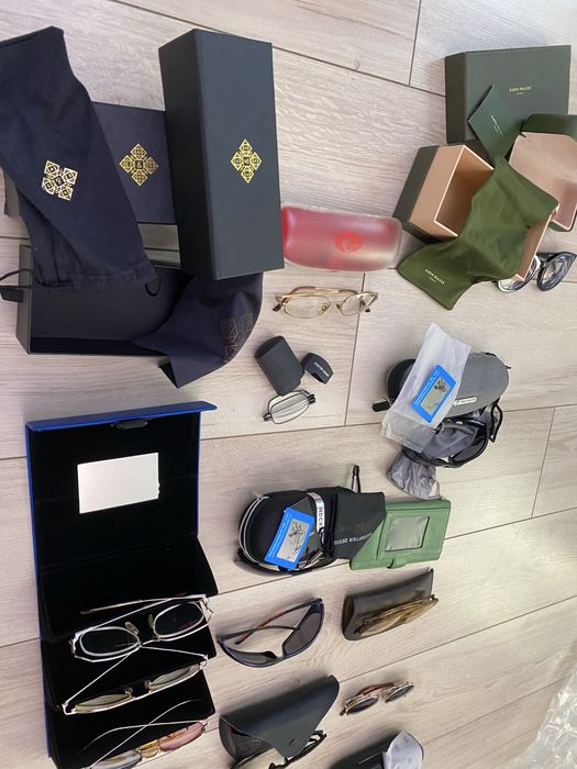 Великий лот брендових окулярів та аксесуарів: Ray-Ban, Versace, Karen Walker, Gucci, Fendi, Louis Vuitton, Vanquish та інші (25+ пар)