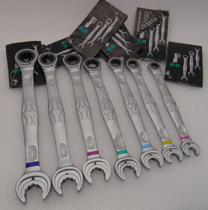 WERA Joker 6000 Zestaw Kluczy oczkowych z grzechotką x 5szt #roz.10-16