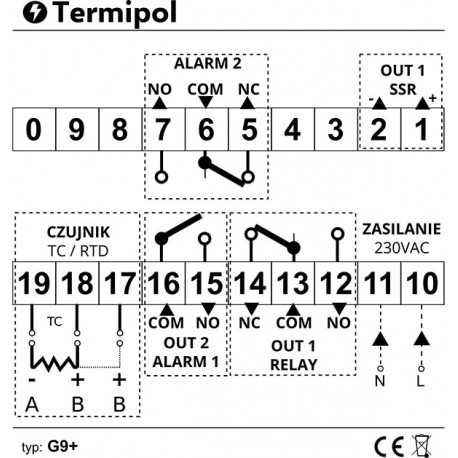 Regulator temperatury G9 +