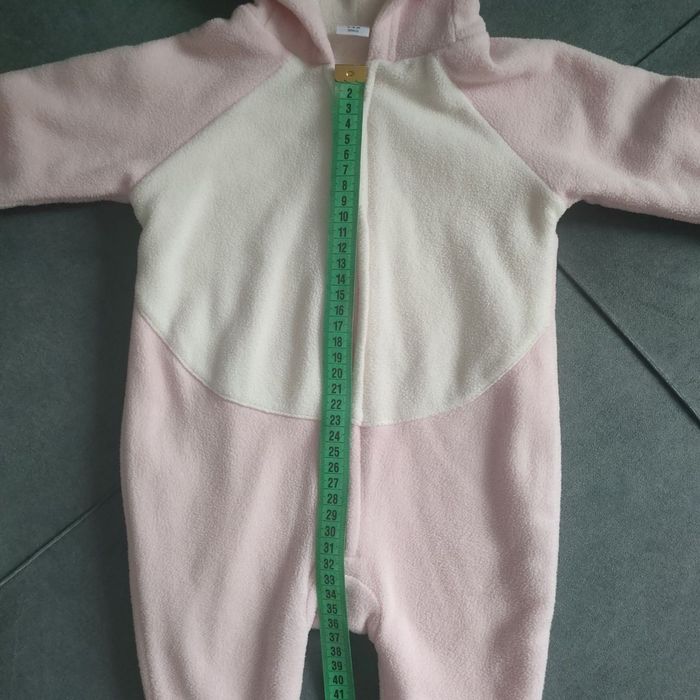 Флісовий чоловічок з капюшоном 3-6 міс., 62-68 для дівчинки. Ромпер