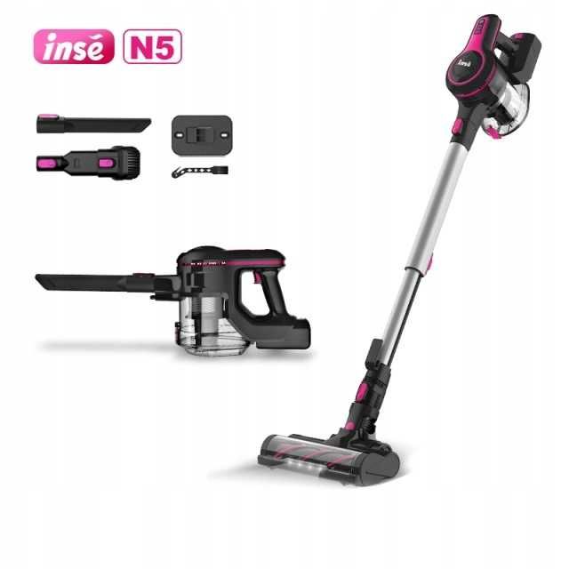 Odkurzacz bezprzewodowy LED ECO 6w1 INSE N5S 180W 20000 PA