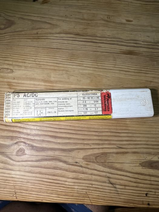 Electrodos inox 316L 309 ; ESAB Vacpack, Eurotrod, Avesta