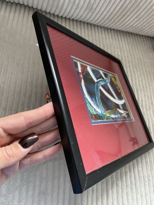 Abstrakcyjny obraz w ramie Vintage